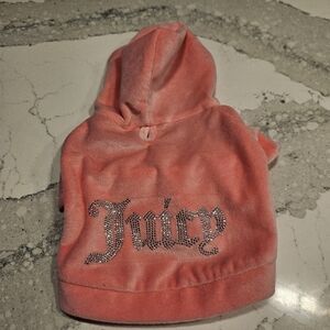 NEW Juicy Couture XS/S Pink Velour Dog Coat